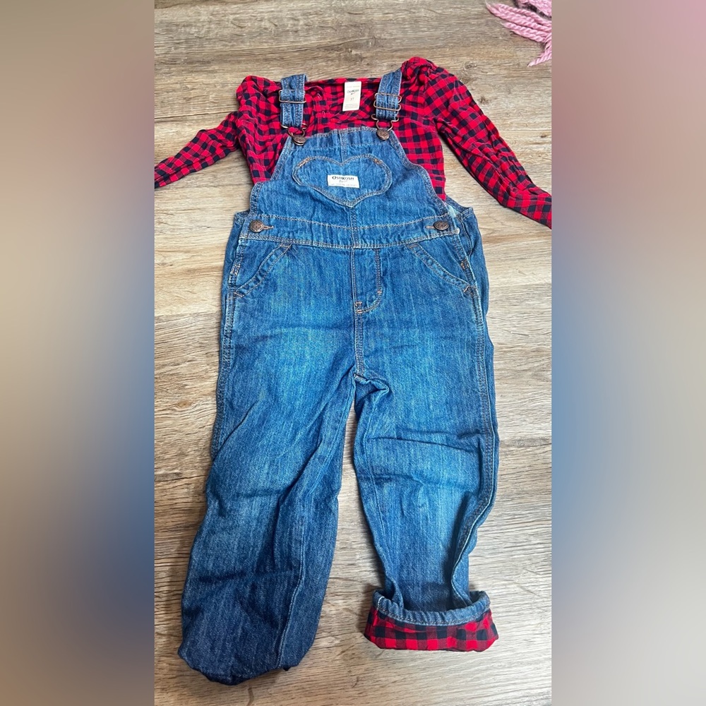 Denim Blue Kids Overalls set